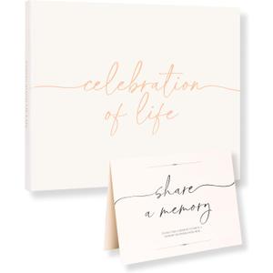 Lamare Funeral Guest Book for Memorial Service – Elegant Celebration of Life Guest Book and in Loving Memory Guest Book - Condolences Book for Funeral