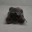 Liliful 15 Pcs Velvet Christmas Balls Bulk Flocked Christmas Tree Ball Ornaments Plastic Xmas Decorative Hanging Ornaments(Brown,3.15 Inch)