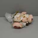 Luyue Peonies Artificial Flowers Vintage Faux Peony Arrangements Fake Flower for Vase Silk Floral Bouquet for Table Centerpiece Wedding Decoration Indoor Home Decor (A-light Pink -1)