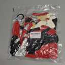 135pcs Red Black White Balloon Arch Kit with Metallic Silver & Confetti Balloons & Foil Star Balloons for Birthday, Wedding, Anniversary, Graduation Poker Card (18 12 10 5 Inch)