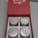 NORVENCE Christmas Candles, Scented Candle Gift Set of 4, Holiday Candles for Women and Men, Perfect Christmas Gifts for Women (Cinnamon, Pine, Vanilla, Jasmine, 14.4 oz)