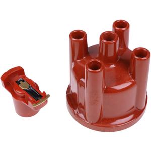 Cap and Rotor Kit D604604 73554001942 Compatible with Volkswagen Cast Distributor 4 Cylinder Engines