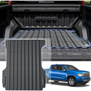 GALVAGNIATE Truck Bed Mat for 2015-2022 Chevy Colorado 5FT Accessories, All Weather TPE Pickup Truck Bed Liner Protection