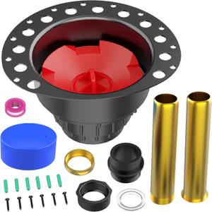 PVC Freestanding Tub Drain Kit, Bathtub Drain Rough-in KitCompatible with Freestanding Bathtubs, Floor Mounted Bathtubs and Island Bathtubs, with PVC Plastic Adapter and Brass Tail Pipes