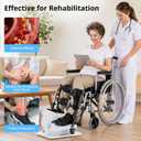 MOMODA Electric Pedal Exerciser for Seniors with Leg Support, White