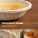 Wood Pulp Banneton Bread Proofing Baskets Set of 2, 9 Inch Round 2.2LB Sourdough Banneton Basket with Liner, Non-Stick Dough Proofing Bowl for Rising and Baking