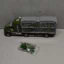 JOYIN 25 in 1 Green Military Big Truck Toys, Army Men Tanks Set with Soldier Men, Mini Battle Car Toy in Carrier Truck with Lights and Sounds, Gifts for Toddler Kids Boys Ages 3+