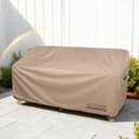 ULTCOVER Patio Furniture Sofa Cover 60W x 35D x 35H inch Waterproof Outdoor 2-Seater Loveseat Cover