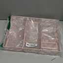 Marbrasse Pink Desk Drawer Organizer, Metal Mesh Drawer Organizer Tray with 5 Adjustable Compartments,Desk Organizers and Accessories for Home,Office,Kitchen,Makeup,Vanity (Pink)