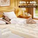 Luxury 60% Organic Wool + 40% Organic Cotton Mattress Topper King (78"x80")