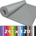 PerkHomy 24" x 1,440" (120') Light Grey Kraft Paper Roll for Craft Bulletin Board Paper Art Table Covering Crafting Gift Wrapping Bouquet Packing Parcel 80GSM 55LB (Light Grey, 24" x 120')