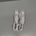 DEWENWILS 3FT 360 Rotating Flat Plug Extension Cord, 3 Prong Thin Power Strip, 16/3C 13A/125V/1625W, Rotating Plug for Indoor Narrow Space, SJT-3, ETL Listed, White, 2 Pack for Christmas