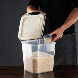 20-25 lbs Rice Container with Measuring Cup
