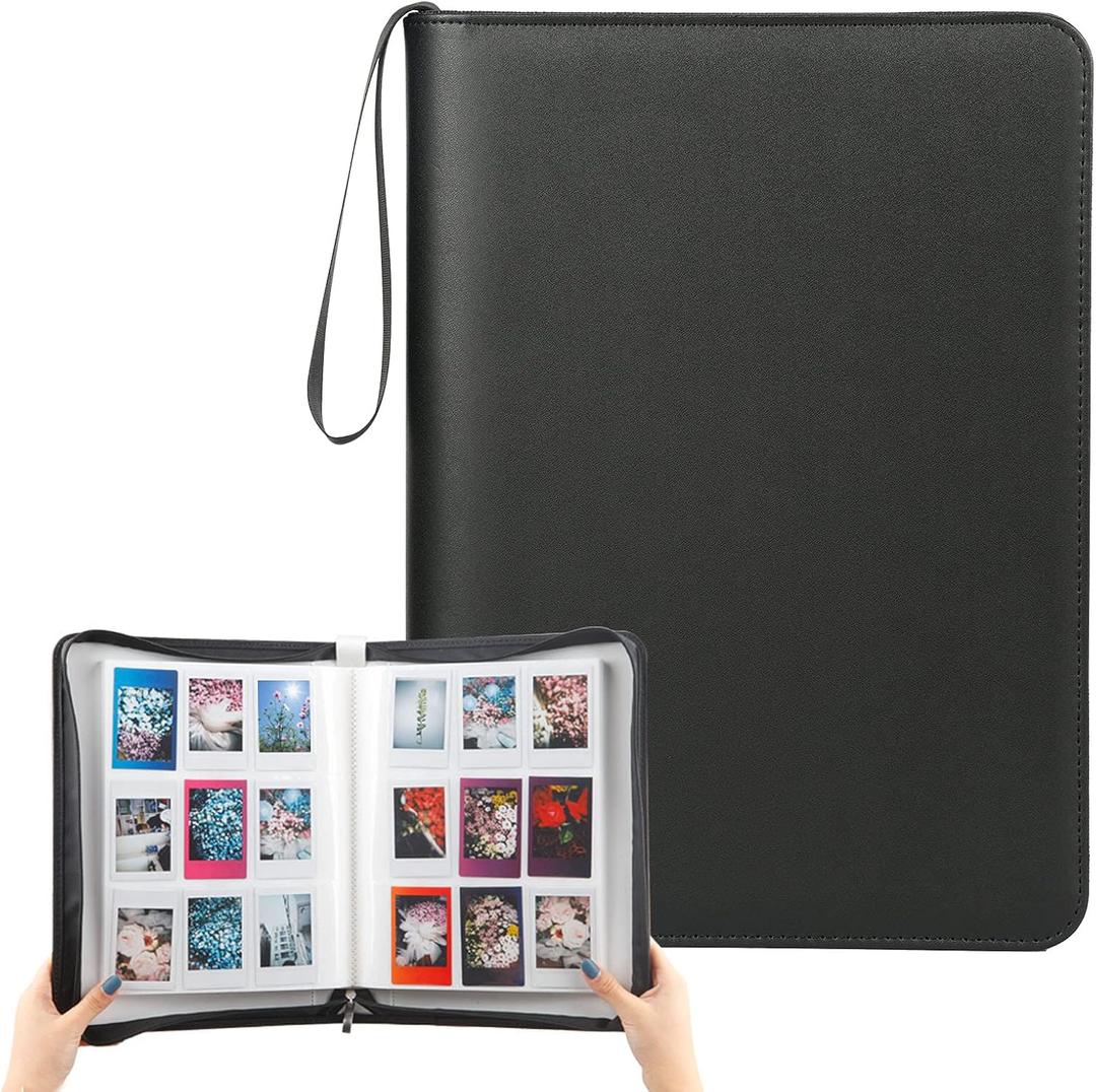 540 Pockets Large Photos Album for Polaroid 2x3 Inch Film, Pictures Book for Fujifilm Instax Mini Instant Camera, Kpop Photocard Holder Binder (Black)