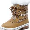 DREAM PAIRS Cozy Kids Snow Boots, Warm & Water-Resistant Winter Boots with Faux Fur for All-Day Play, Non-Slip Mid Calf Boots (2 Little Kid)