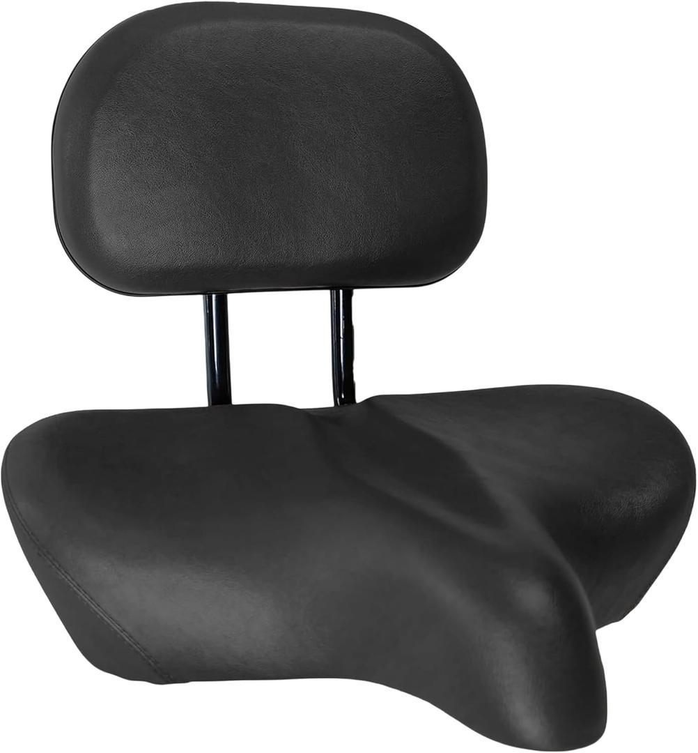 sixthreezero Bike Seat, Comfortable Bicycle Saddle Extra Large Wide Super Duper Max Cushion Comfort Seat for Men and Women (Black) sixthreezero Bike Seat, Comfortable Bicycle Saddle Extra Large Wide Super Duper Max Cushion Comfort Seat for Men and Women (Black)