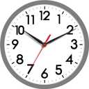 AKCISOT Wall Clock 8 Inch Silent Non-Ticking Modern Clocks Battery Operated - Analog Small Classic for Office, Home, Bathroom, Kitchen, Bedroom, School(Gray)