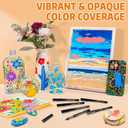 2 x WINSONS 24 Colors Direct Liquid Ink Markers Set  Permanent Acrylic Markers for Multi-Surface Use, Non-Toxic, Ideal for Art, Crafts & DIY Projects (24 Colors)