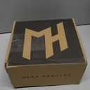 Mega Handles Ridge Privacy Door Handle - 1 Pack Interior Reversible Gold Door Handle, Heavy Duty Bed & Bath Door Handles with Privacy Door Lock, Fits All Standard Doors - Satin Brass