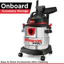 Shop-Vac 5 Gallon 4.5 Peak HP Wet/Dry Vacuum, Stainless Steel Tank, Portable Shop Vacuum with Attachments for Jobsite, Garage & Workshop. 5989300