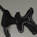 rabbitgoo Dog Harness No Pull with 2 Leash Clips, Adjustable Soft Padded, Reflective Oxford No Choke Pet Vest with Easy Control Handle for  Black, Medium