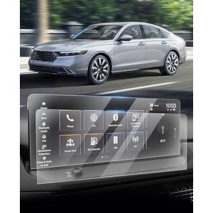 Sunsdrew 2PCS Accord Screen Protector 2025 2024 2023 Honda Accord 12.3-inch Hybrid(Sport/Sport-L/EX-L/Touring) Touchscreen Protector Accord 9H Navigation Display Tempered Glass Anti Fingerprint