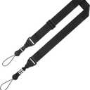Thinp Adjustable Shoulder Strap, Nylon Camera Strap Tablet Straps with Quick Release Buckles Comfortable Neck Lanyard for Camera, Tablet, Laptop, Binocular, Luggage Bag (Black)