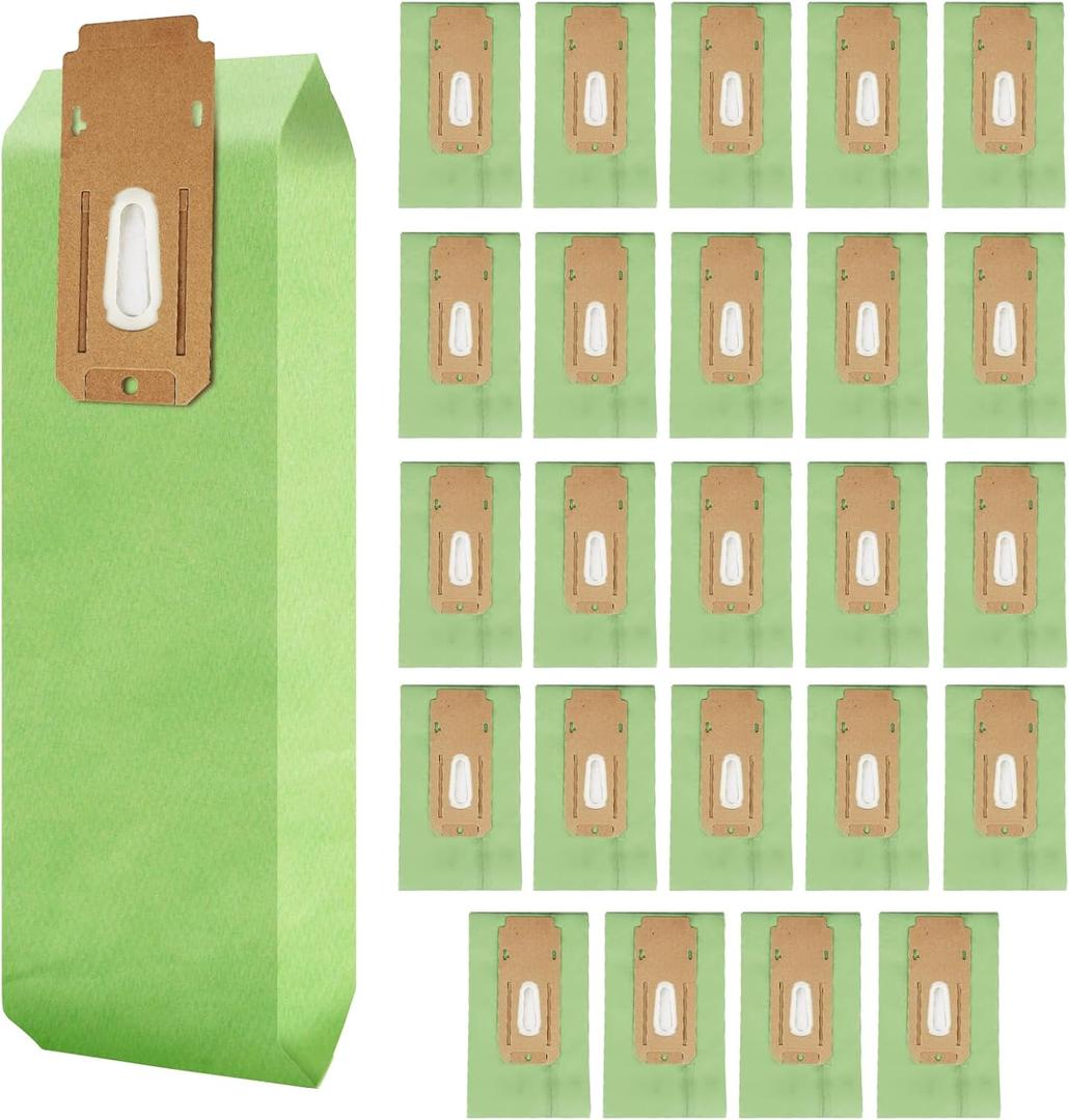 25 Pack Vacuum Bags Replacement (Green), Fit for Oreck Type CC XL XL2 XL7 XL21 Upright Vacuum Cleaners, Oreck XL Vacuum Bags, Compatible with All Oreck XL Upright Vacuums Systems Part CCPK8, CCPK8DW