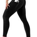 Laite Hebe Leggings for Women - High Waisted Full Length Buttery Soft Yoga Pants for Workout Athletic Daily (Black, M)