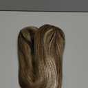 HAIRCUBE Long Blonde Mixed Brown Wig with Bangs Layered Curly Wigs for Women Natural Synthetic Wigs for Daily Use (pelucas de cabello natural)