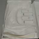 Manicure Arm Rest for Nails Tech: U-shaped Adjustable Nail Armrest - White PU Leather Hand Stand Rest for Manicurists