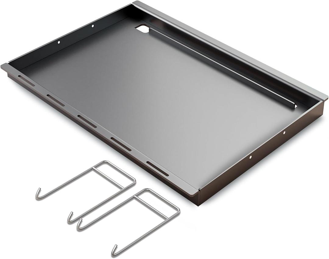 KATEEDY Grill Griddle 26" x 18.8" For Weber Genesis II & LX 300 Series Full Size Griddle Insert, Compatible with GS4 E310-E335 & S310-S340, 6788 Replacement Cooking Plate