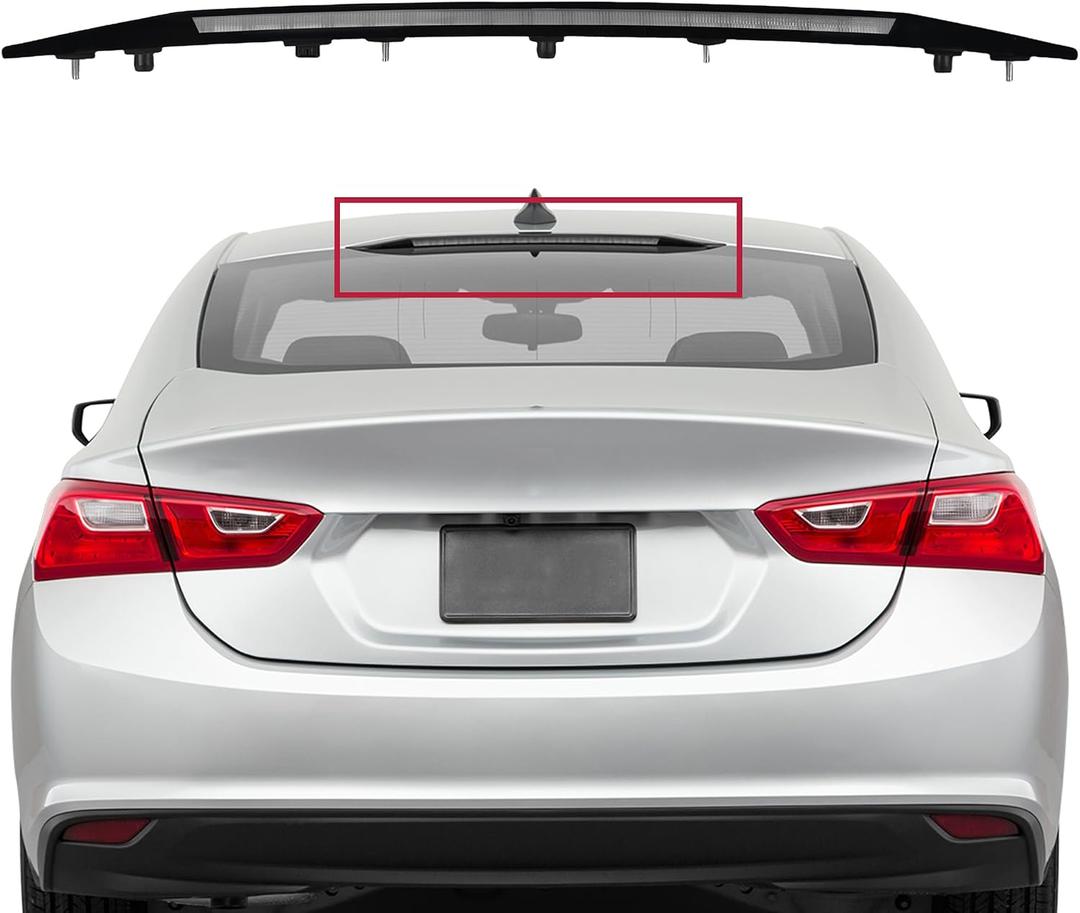 Third Brake Light fit for Chevy Malibu 3rd Brake Light Assembly fit for Chevrolet 2016 2017 2018 2019 2020 2021 2022 2023 2024 2025 High Mount Brake Stop Light 42795725 Stop Light Lamp