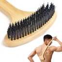 Bamboo Back Scratcher, Oversized Body Scratcher with 22” Curved Long Handle and 2 in 1 Wide Scratching/Massaging Head, for Itch Relief, Body Brush backscratchers for Adults Men Women