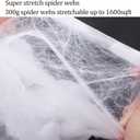 Halloween Decoration Outdoor, 1600sqft Spider Webs Halloween Party Decorations with 100Pcs Fake Spiders and 60Pcs Bats for Exterieur, Indoor Outdoor Party Supplies