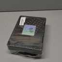 Monthly Pill Organizer 2 Times a Day  Yonlog Large Medicine Box with Weekly Travel Bag, Pill Cutter, Easy-Open Pick, Pill Taker Tool, and 2 Medication Stickers (Black, 2 Times a Day)