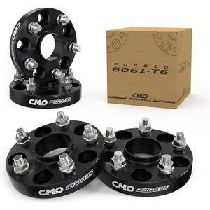 25mm (1 Inch) Hubcentric Black Wheel Spacers 5x114.3 Compatible For Subaru WRX STI 2013-2022, Outback Legacy 2015-2022, WRX 2015-2022, Forester 2018-2022, Ascent 2019-2022 (4pc 56.1mm M12x1.25) Spacer