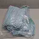 H.VERSAILTEX Extra Thick Chenille Striped Pattern Bath Rugs for Bathroom Non Slip - Soft Plush Shaggy Mats for Floor, Indoor, Entryway (Aqua Haze, 32 x 20 Plus 24 x 17 - Inches)