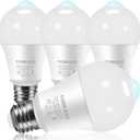 Motion Sensor Light Bulbs, 13W (100Watt Equivalent), Motion Activated Dusk to Dawn Security LED Bulb, 5000K Daylight, Energy-Efficient, for Indoor and Outdoor Lighting, Porch, Stairs, Hallway, 4 Pack