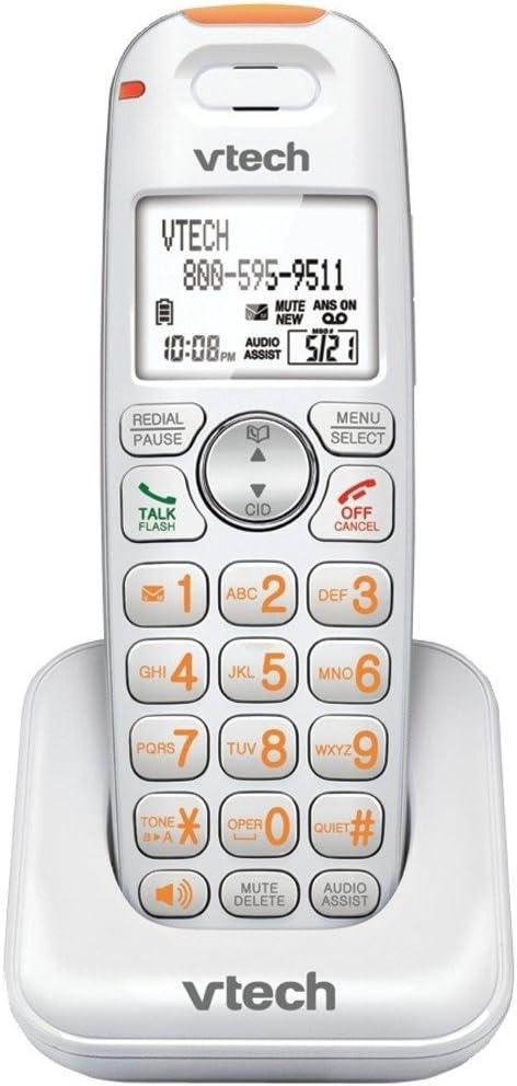 VTech SN6107 CareLine Accessory Cordless Handset, White | Requires a VTech SN6197 or Other Models to Operate
