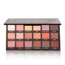 Pro Palette Professional 18 Color High Pigmented Warm Neutral Metallic Blendable Creamy Eye Shadow Set (Smoky)