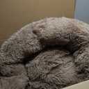 Best Pet Supplies Soft Plush Cute Indoor Dog Bed for Small, Medium, and Large Breeds - Caramel, 27x27x7.5''