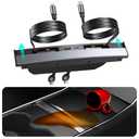 USB Hub for Tesla Model 3 Model Y Waterproof - Fast Phone Charger for Model Y/3 Accessories 2024 2023 2022 2021 Multi Port Retractable Docking Station, 100% Fit Center Console(Not Fit Model 3 2024)