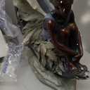 Napco Imports Crescent Moon Fairy Bronze Tone and Ivory 19.75 Inches Polyresin Figurine