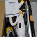 Cordless Electric Mop for Dewalt 20V Battery (NO Battery), 2 in 1 Spin Mop & Electric Floor Scrubber Machine with LED Light & Water Spray, 800 RPM Rotating Electric Mops for Floor (White Yellow)