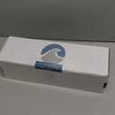 Bluewave Bedding Extra Slim Max Cool CarbonBlue Gel Memory Foam Pillow for Stomach and Back Sleepers - Thin, Flat Design with Advanced Cooling (1.75-Inch Height, Standard Size)