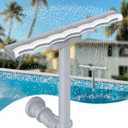 2025 Upgrade Pool Fountain for Above and Inground Pools, 360 Adjustable Wide Waterfall Sprinkler with Extension Tube, Cooling & Relaxation Swimming Pool Accessories (Grey) (Gray)