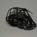 BRONZEDOG Dog Muzzle Adjustable Durable Metal Wire Basket for Large and Extra Large Dogs with Leather Straps Breathable, Drinkable, Adjustable, Training, Prevents Biting (PVC, Rottweiler)