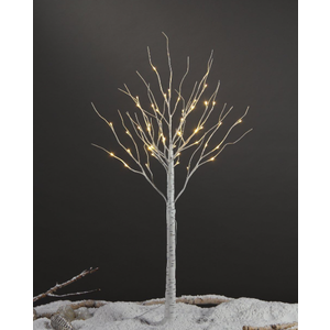 LIGHTSHARE 4 Feet Birch Tree, 48 LED Lights, Warm White, for Home, Festival, Party, and Christmas Decoration, Indoor and Outdoor Use