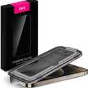 5 x UARMOR Glass Privacy Screen Protector for [ iPhone 15 Pro ] 9H Premium Tempered Glass Anti-spy, Easy Installation Kits, 9H Hardness  2 Pack